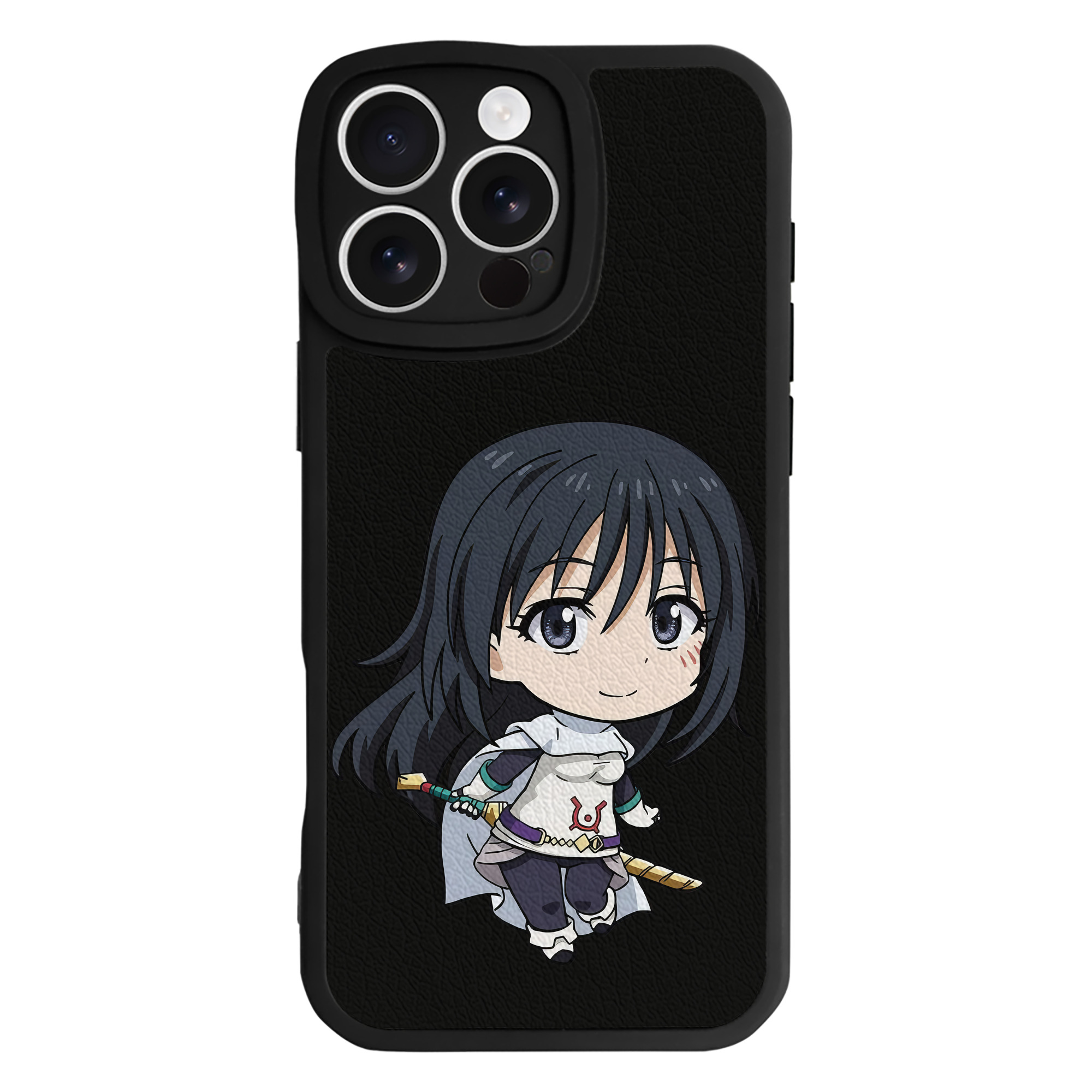 （画像用） 転スラ Regarding Reincarnated to Slime 【iPhone 16シリーズ対応】シリコンスマホケース（レザー調） 材質：シリコン